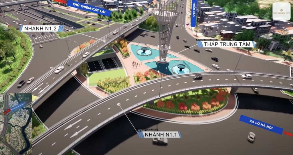 Phối cảnh nút giao An Phú Quận 2